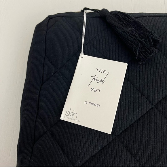 Skin 5 Piece Travel Set Size XS/S NWT Solid Black - Picture 3 of 9